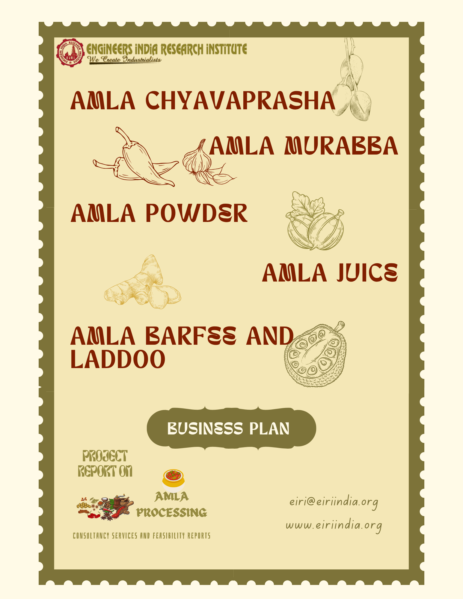 Amla Processing (Amla Juice, Powder, Chyavanprash, Amla Murabba, Barfee, Ladoo, Candy) 